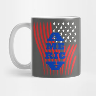 United States USA Flag Design Mug